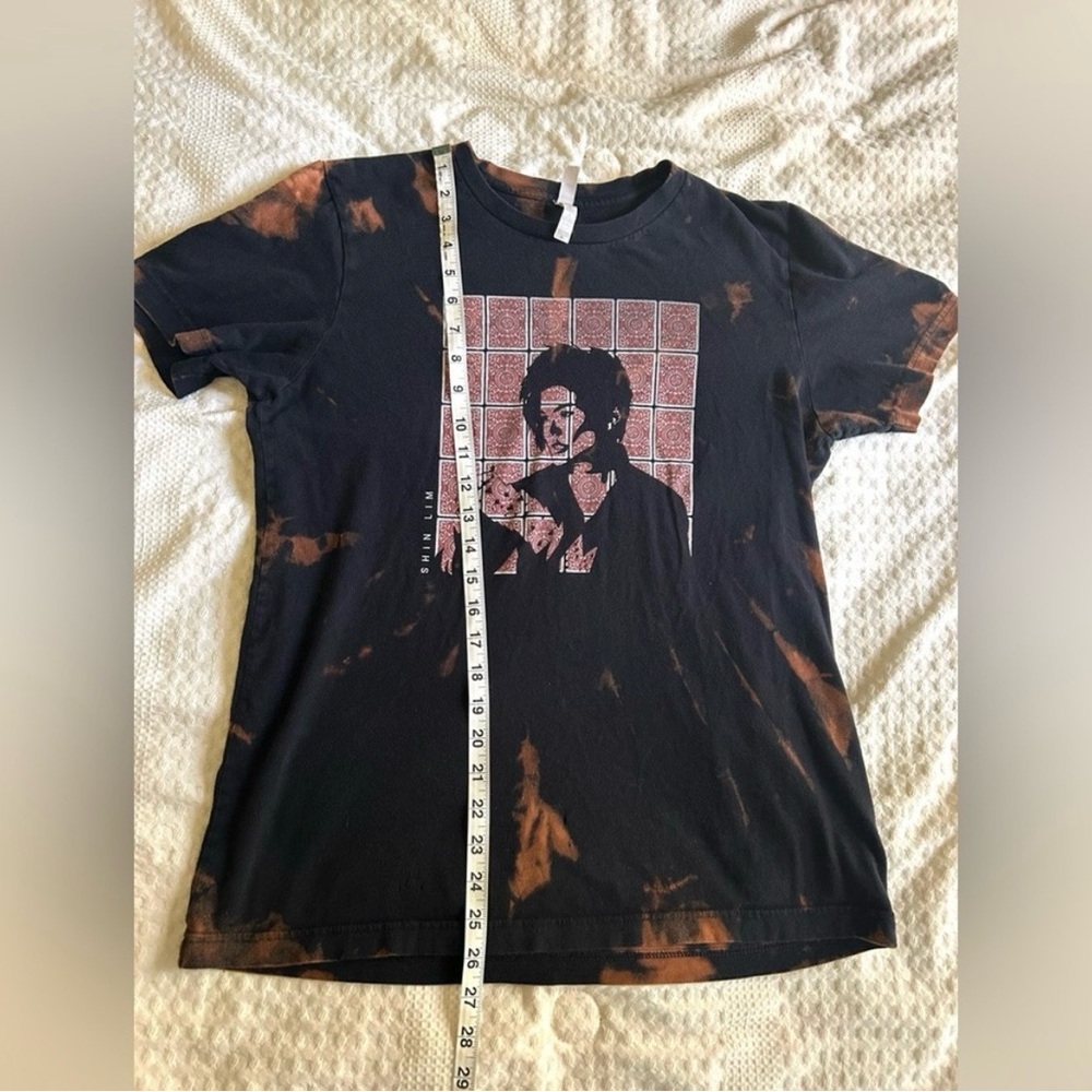 Bella + Canvas Graphic Tee – Size Medium – Custom Bleach Dyed - Picture 8 of 9